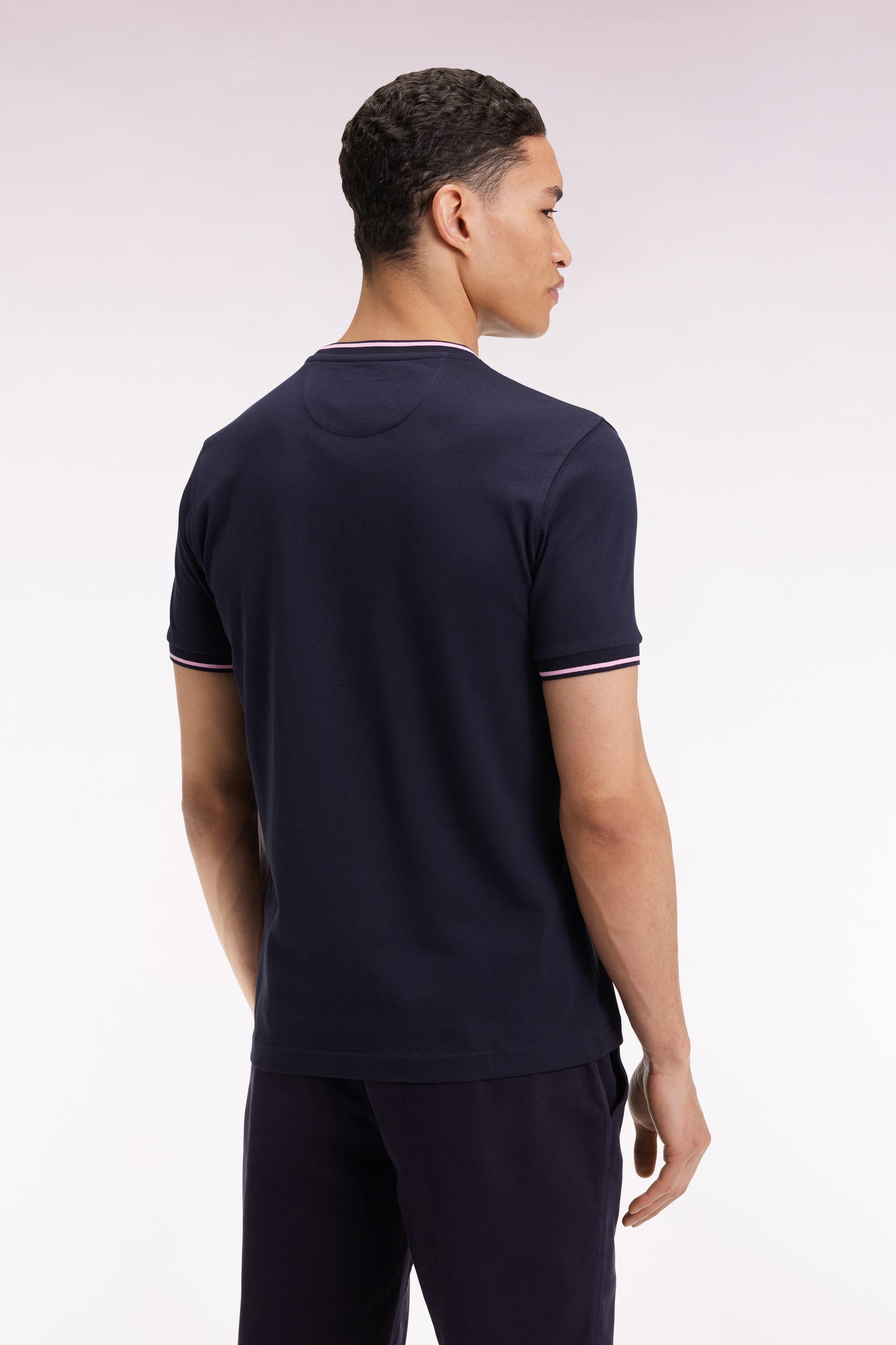 T-shirt à manches courtes en coton marine