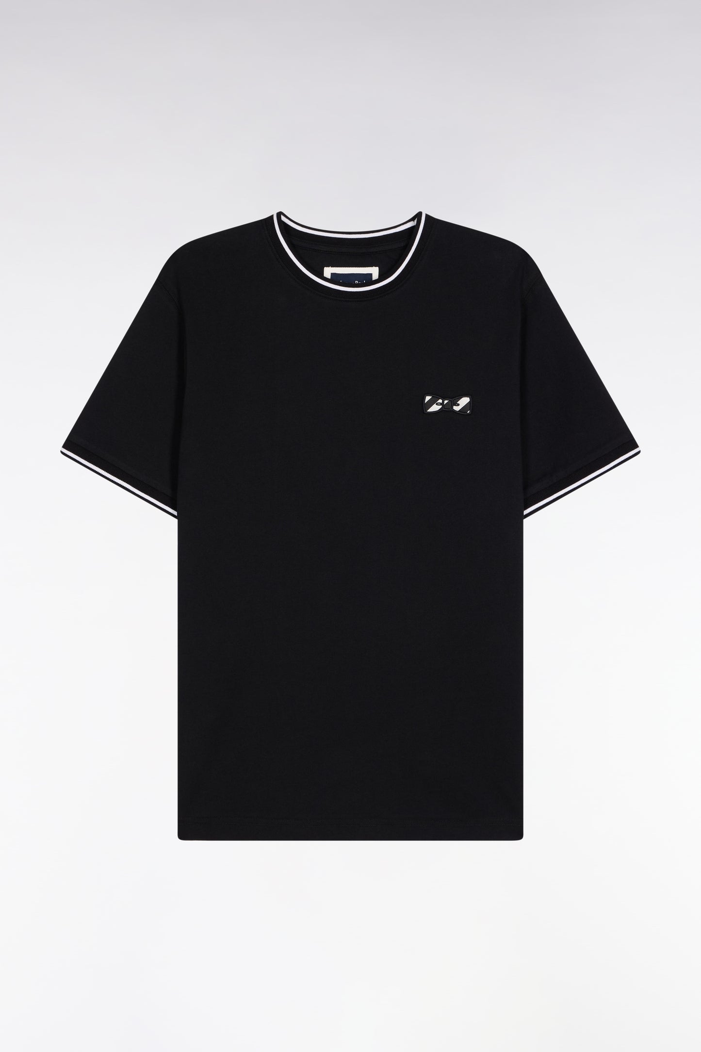 T-shirt à manches courtes en coton noir