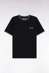 T-shirt à manches courtes en coton noir