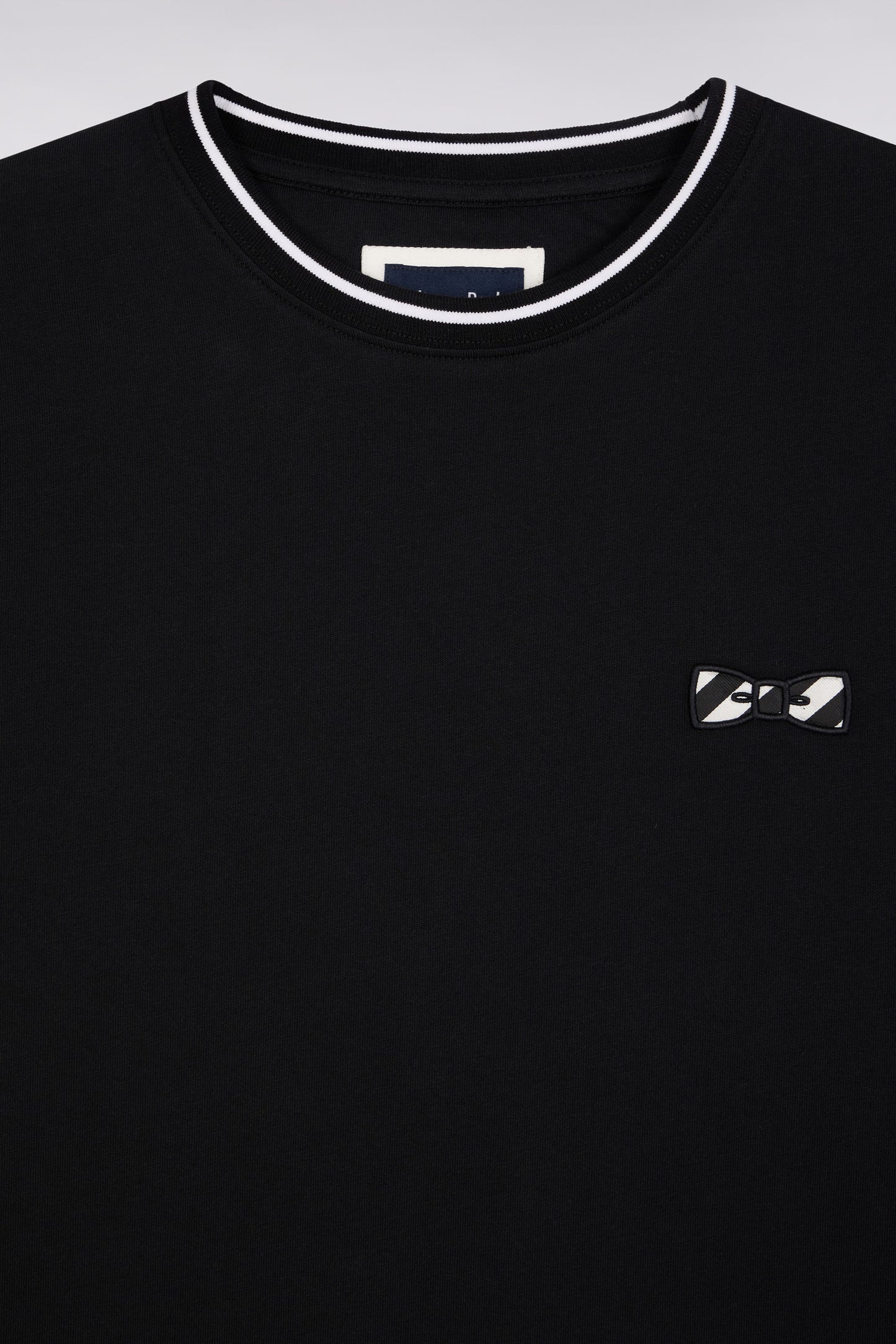 T-shirt à manches courtes en coton noir
