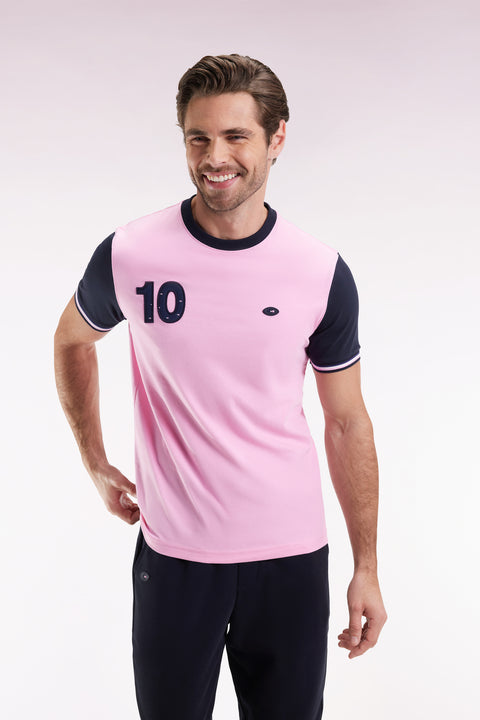 T-shirt à manches courtes en coton gris - Image 1