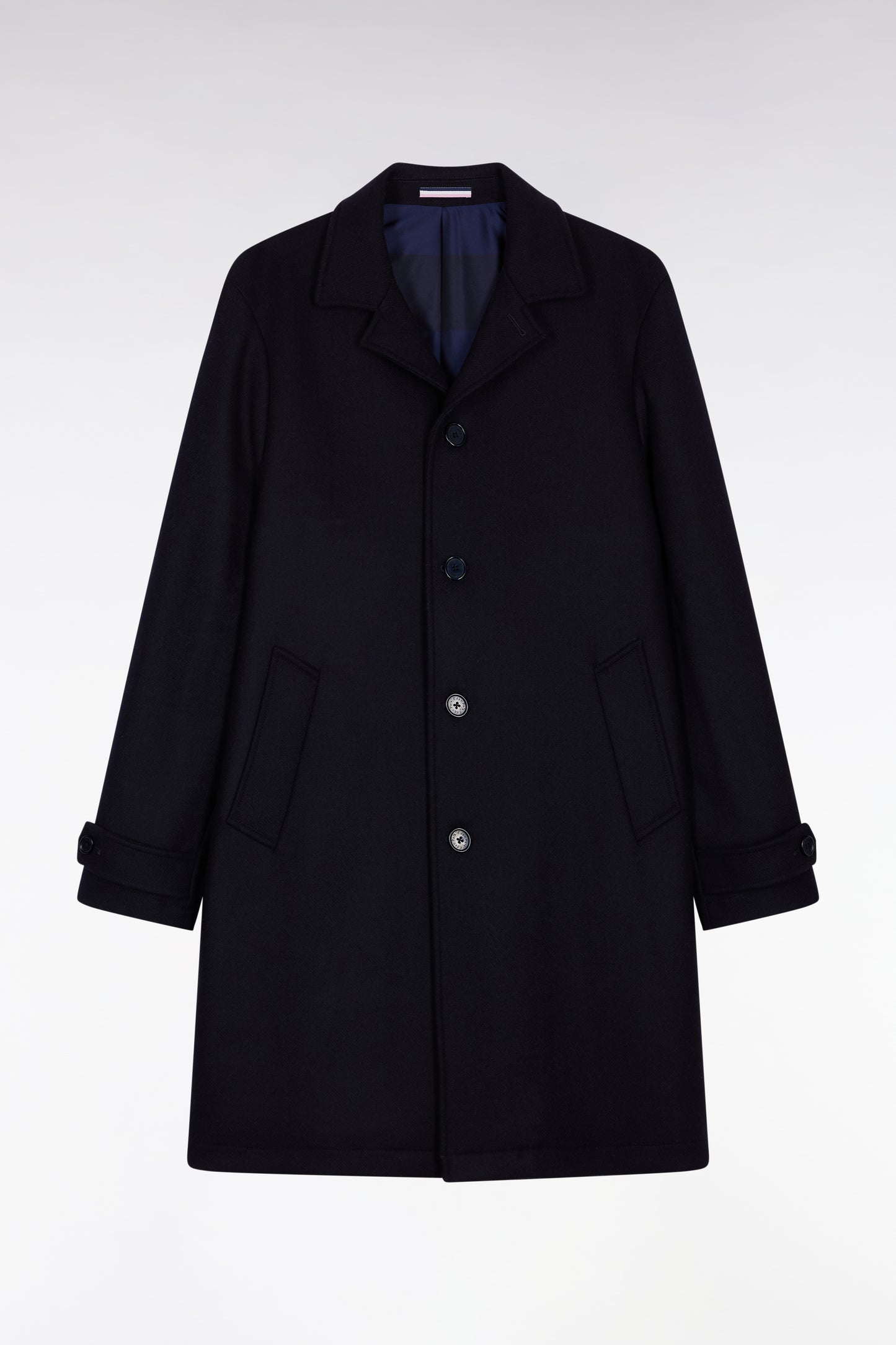 Manteau en laine mélangée marine