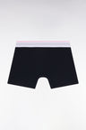Boxer en jersey de coton colorblock blanc