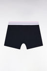 Boxer en jersey de coton colorblock ciel