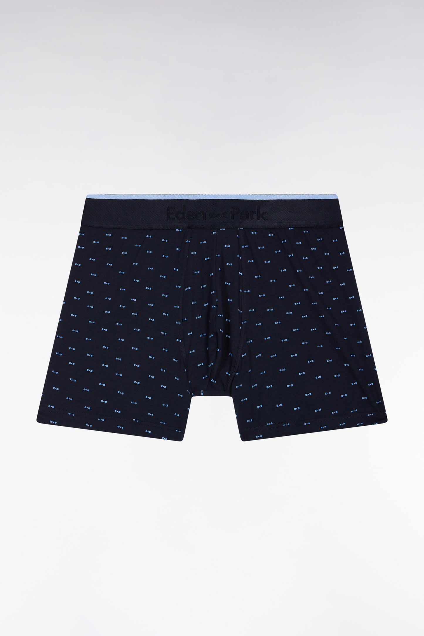 Boxer en jersey de coton à micro-motifs nœuds papillon bleu