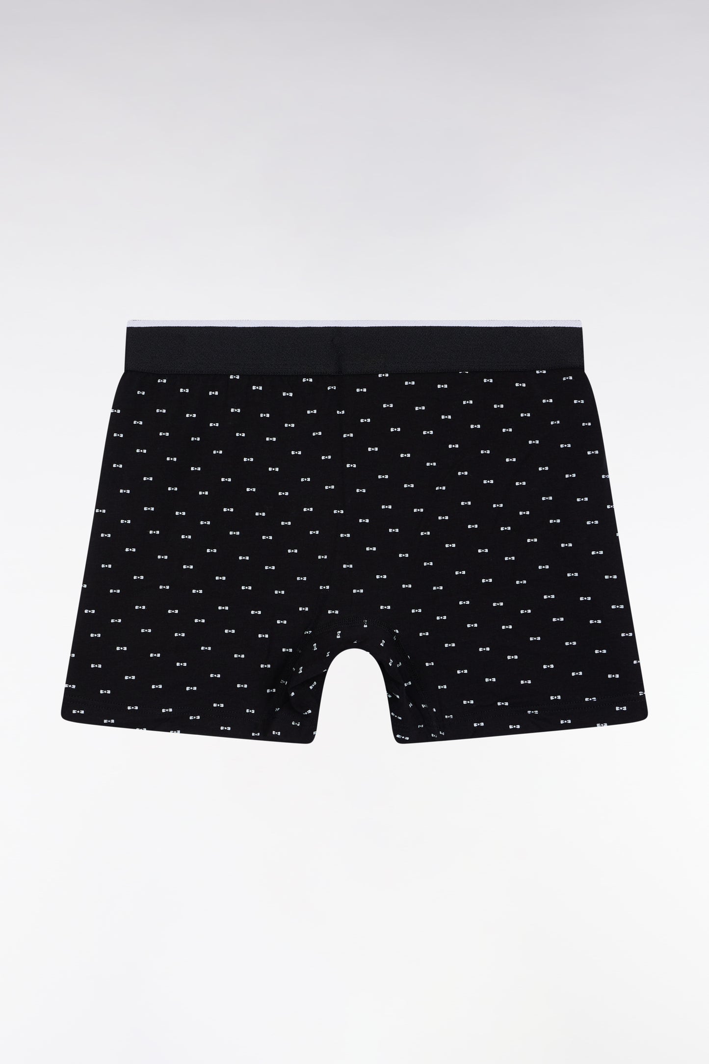 Boxer en jersey de coton micro-motifs nœuds papillon noir
