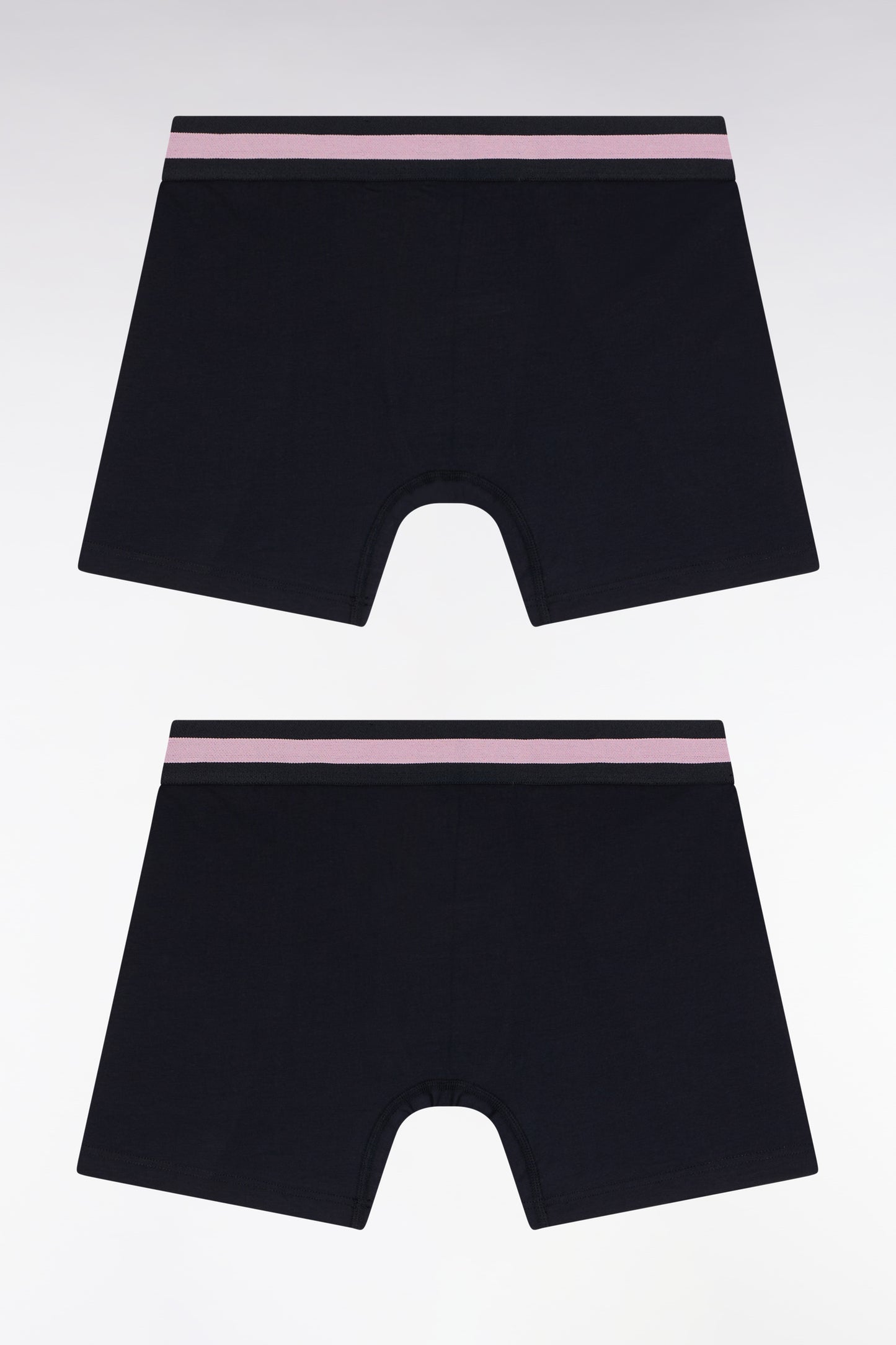 Lot de deux boxers en jersey de coton stretch marine