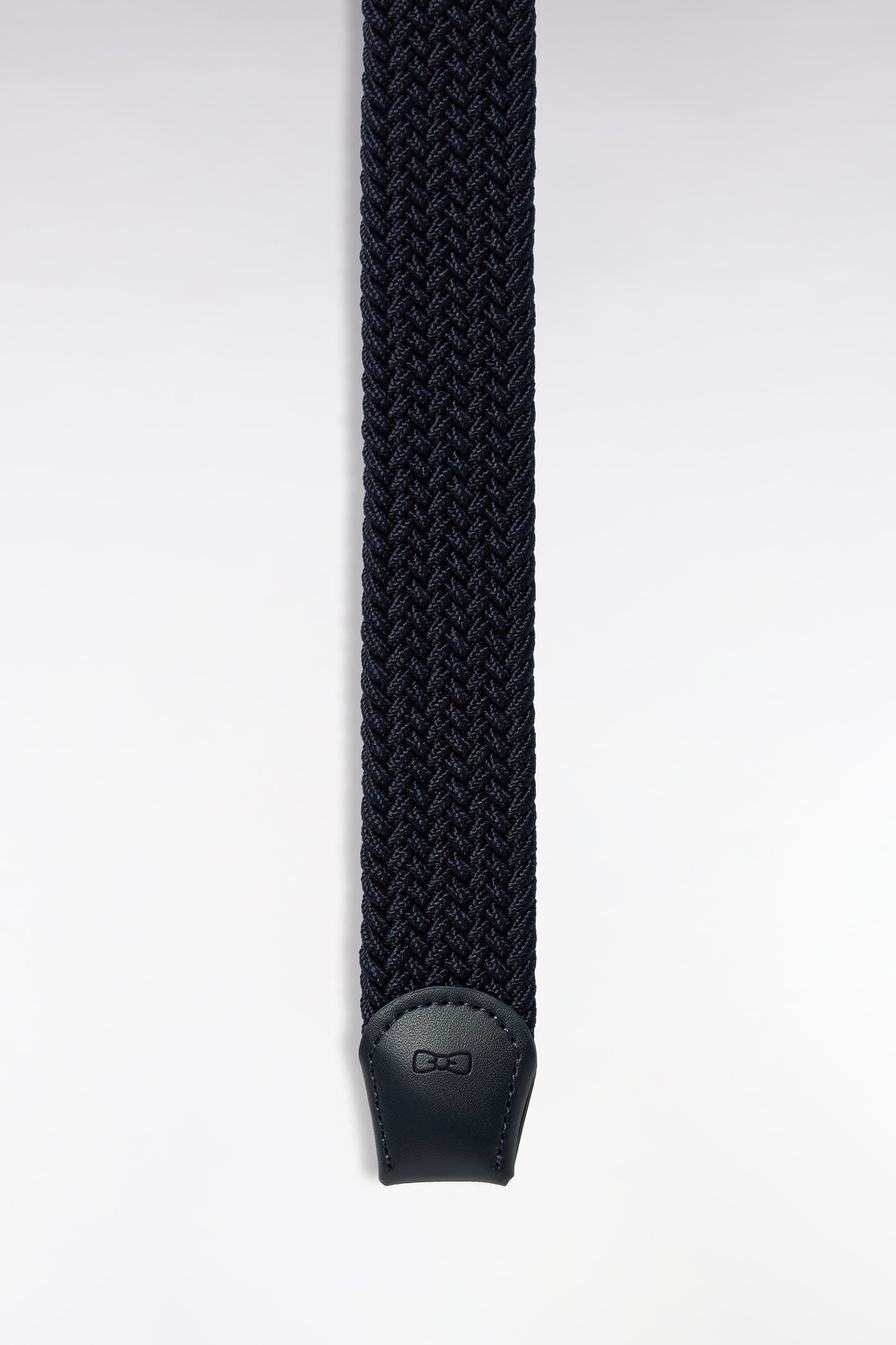 Ceinture tressée élastique marine