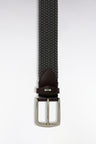 Ceinture tressée élastique grise