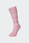 Paire de chaussettes rayées en coton mélangé rose
