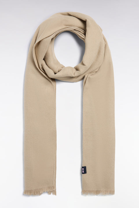 Light camel marl scarf - Image 1