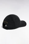 Casquette en drap de laine à chevrons anthracite patch écusson