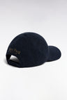 Casquette en drap de laine à chevrons grise patch écusson