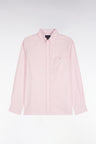 Plain pink cotton straight cut shirt