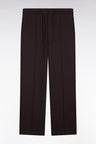 Jogging unisexe marron coupe loose