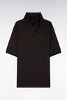 Polo unisexe manches courtes en coton interlock marron