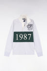 Sweatshirt unisexe en interlock gris chiné coupe loose