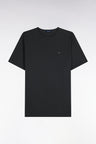 T-shirt manches courtes col rond en coton kaki coupe droite