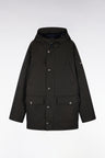 Parka boutonnée kaki