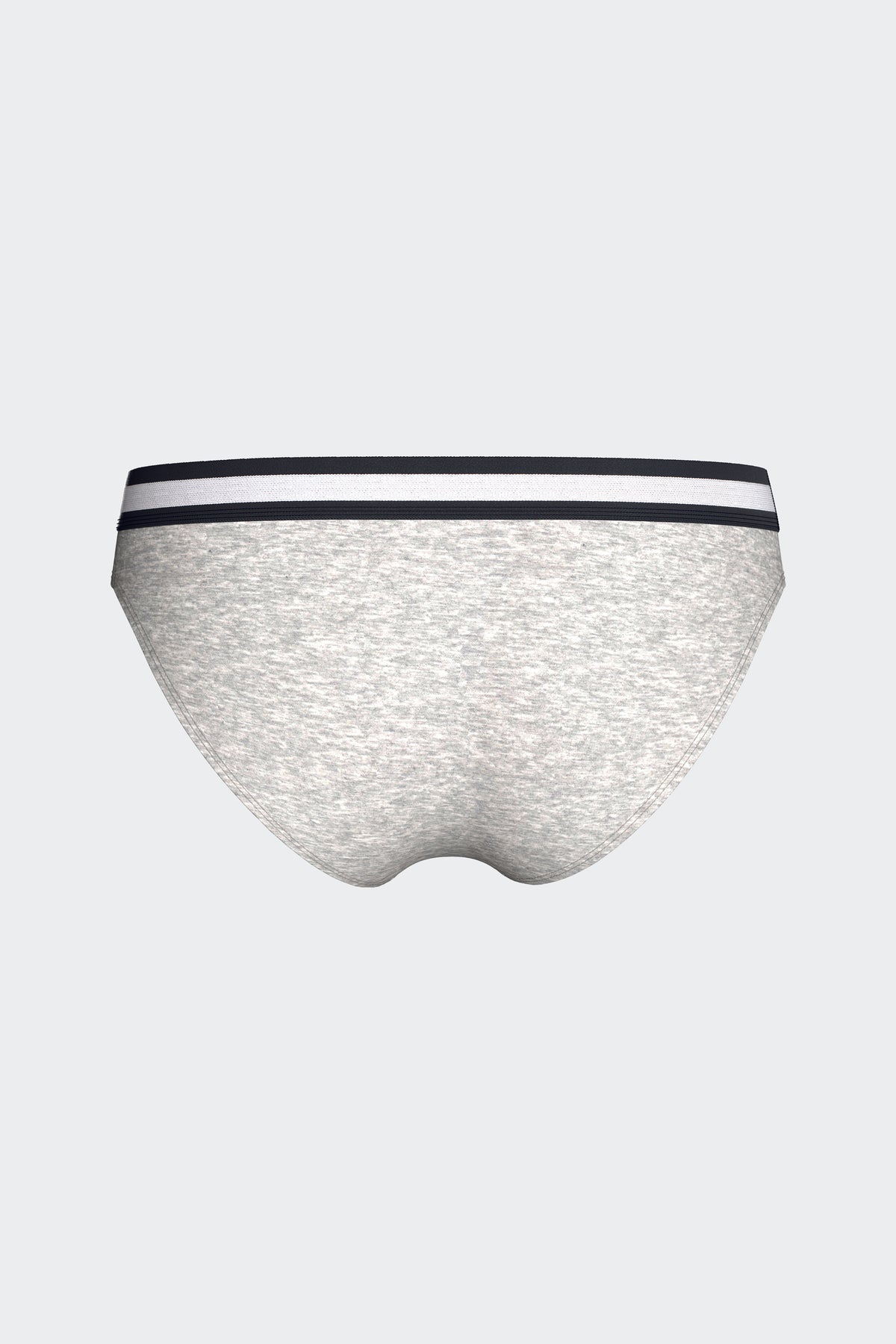 Culotte unie en coton stretch gris