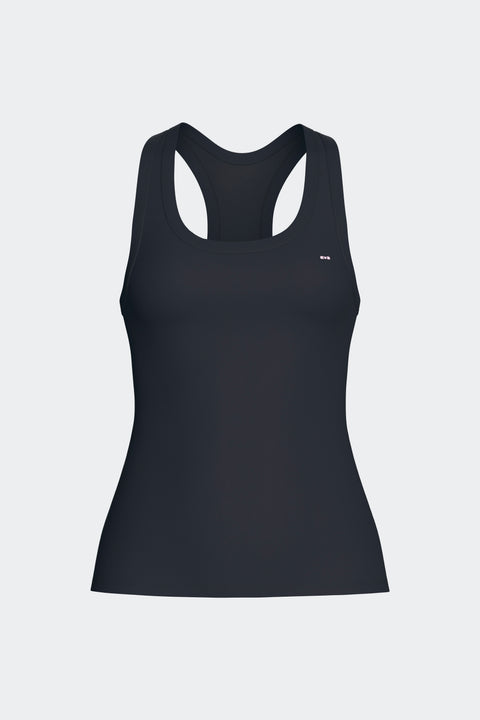 Débardeur dos nageur en Tencel stretch marine - Image 1