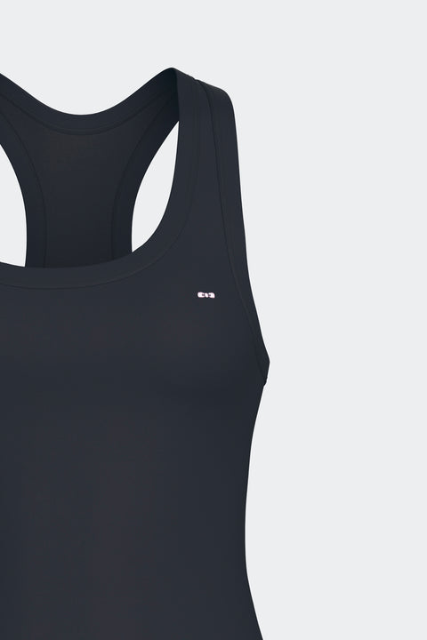 Débardeur dos nageur en Tencel stretch marine - Image 3