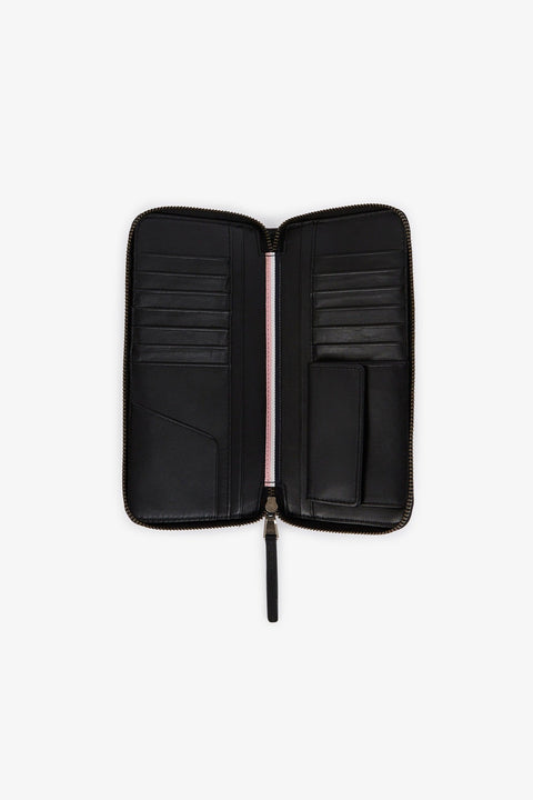 Portefeuille noir rectangulaire en cuir - Image 2