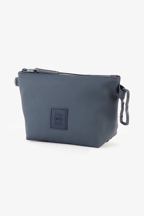 Trousse en gomme ovale bleu foncé - Image 1