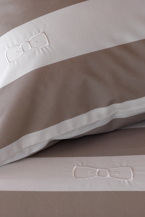 Duo of square striped pillow case - Image 1