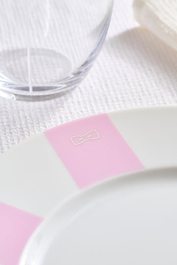 Set of 6 navy deep dessert plates in Limoges porcelain - Image 3