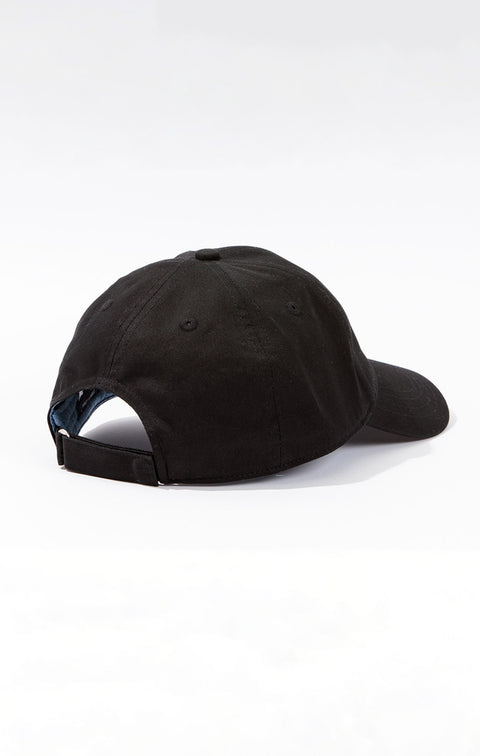 Casquette noire unie en coton - Image 3