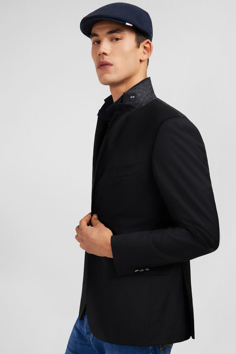 Blazer noir slim fit 100 % laine - Image 1