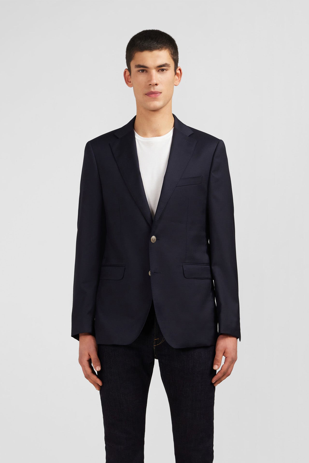Blazer bleu marine 100 % laine