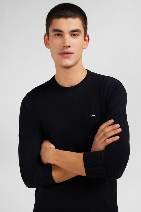 Crew black cotton jumper - Image 3