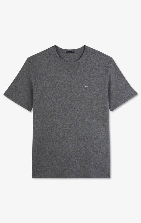 Crew neck grey pima cotton t-shirt - Image 2