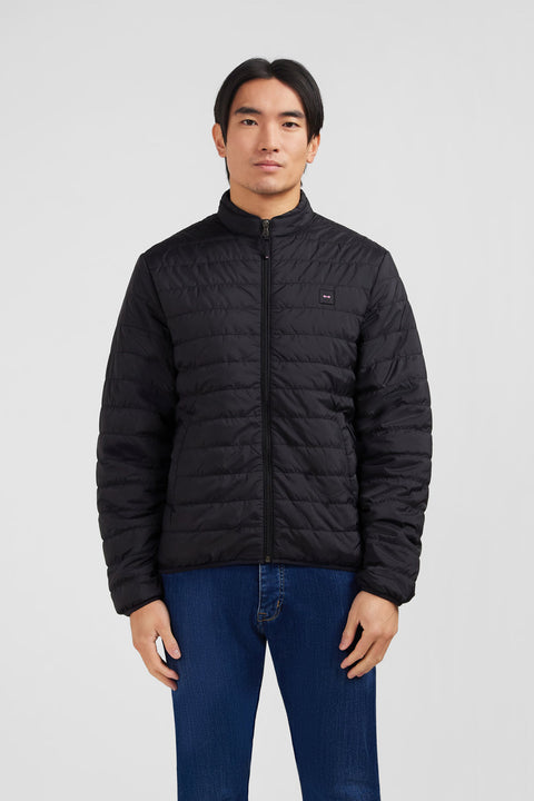 Lightweight, long-sleeved puffa jacket in black - Image 1