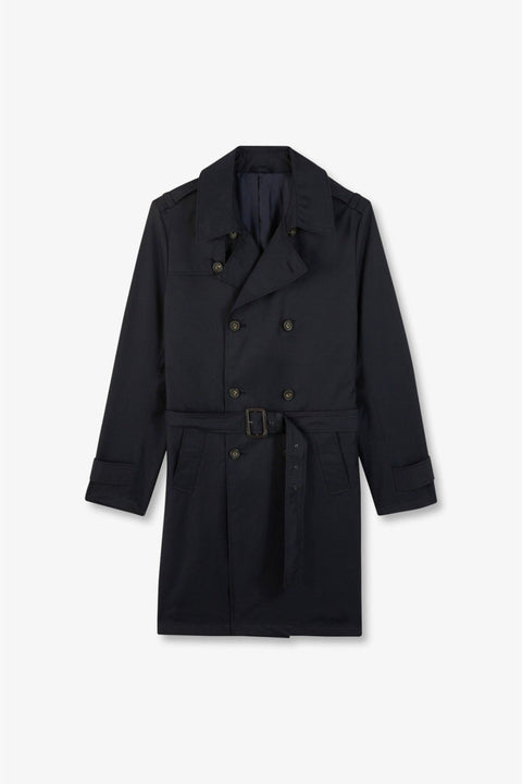 Trench coat déperlant bleu marine - Image 2
