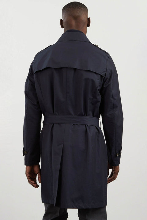 Trench coat déperlant bleu marine - Image 3