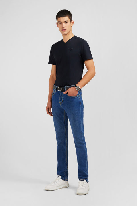 Blue jeans in stretch cotton - Image 1
