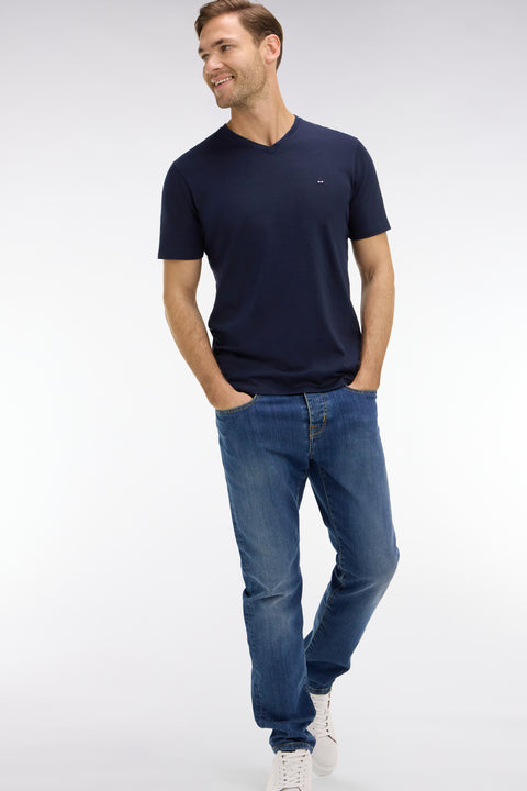 Jean bleu en coton stretch - Image 1