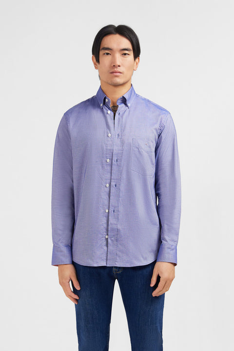 Navy blue cotton shirt - Image 1