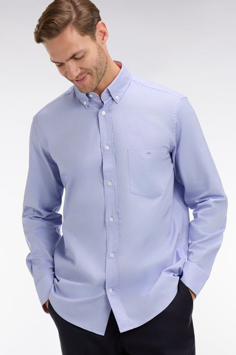 Blue cotton shirt - Image 1