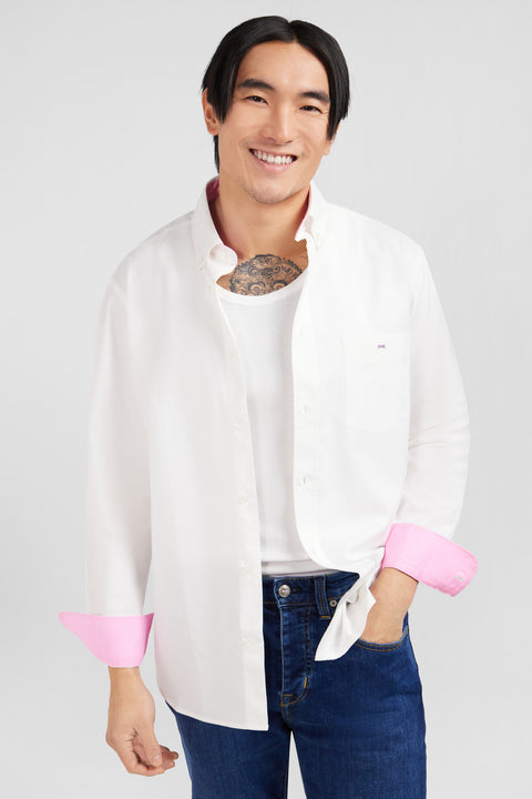 Chemise blanche en twill de coton - Image 3