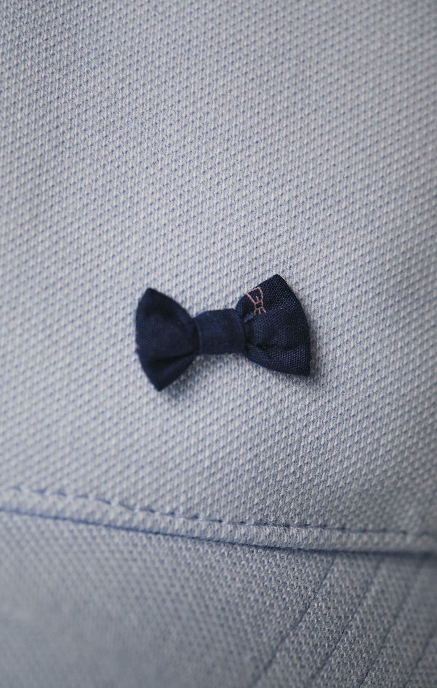 Pap'Atelier blue cap with mini bow ties