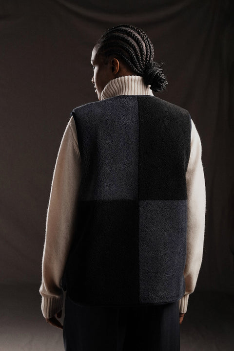 Gilet sans manches coupé-cousu PAP'Atelier réversible - Image 3