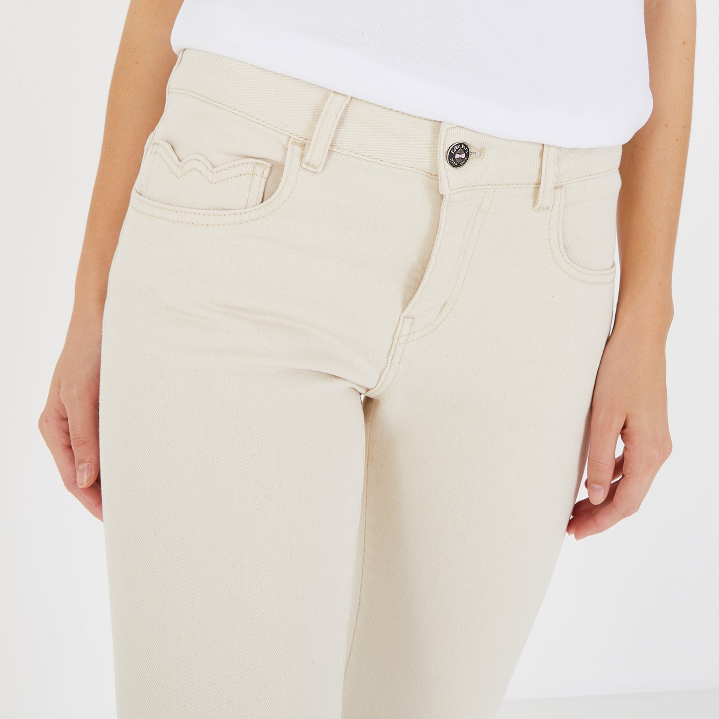 Pantalon blanc en coton