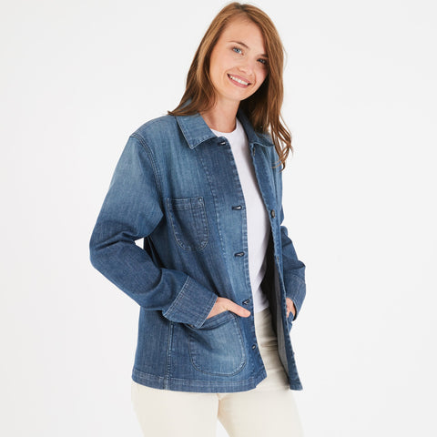 Surchemise bleu en coton - Image 1