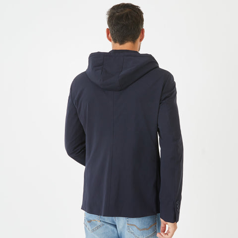 Dark blue blazer with removeable sweatshirt layer. - Image 2