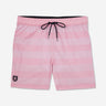 Short de bain à rayures rose