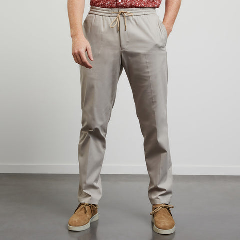 Pantalon beige à plis cassés - Image 3